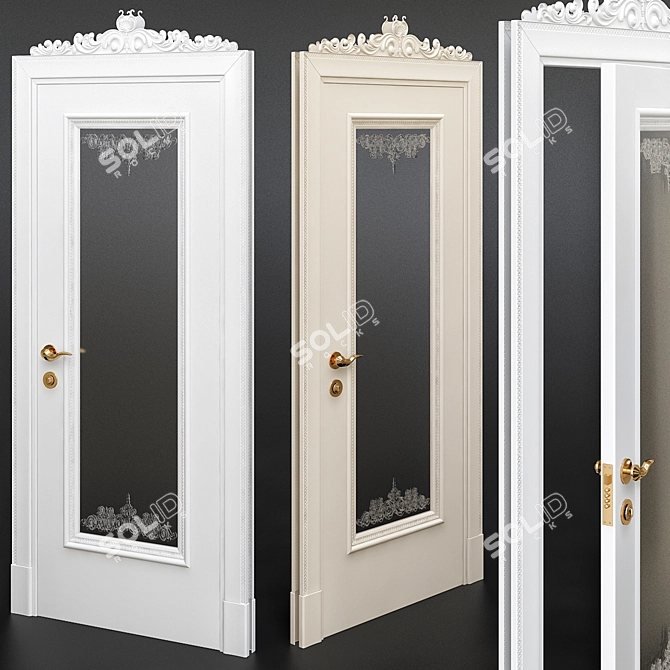 Imperiale V Insert Bianco: Classic Elegance for Your Interior 3D model image 1