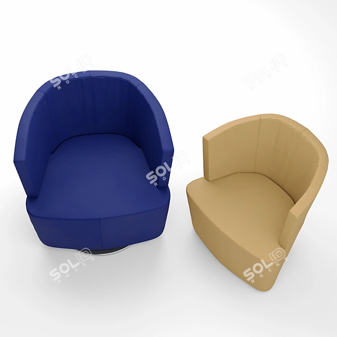 Modern Comfort: JOEL by Walter Knoll 3D model image 3