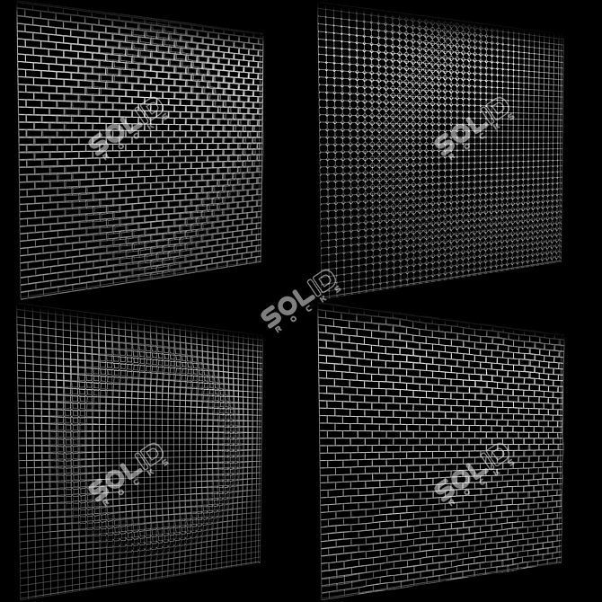 Dynamic Wall Designs: Limitless Creativity 3D model image 2