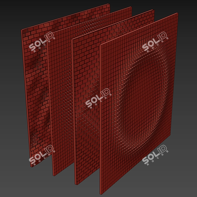 Dynamic Wall Designs: Limitless Creativity 3D model image 3