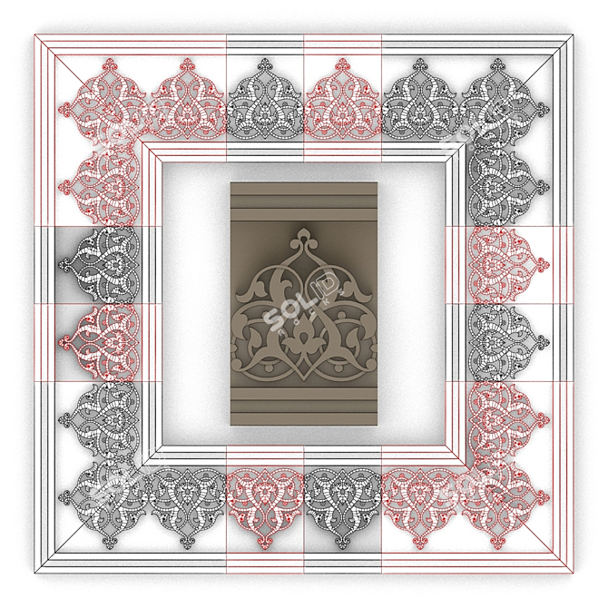 Title: Arab Inspired Décor 3D model image 3