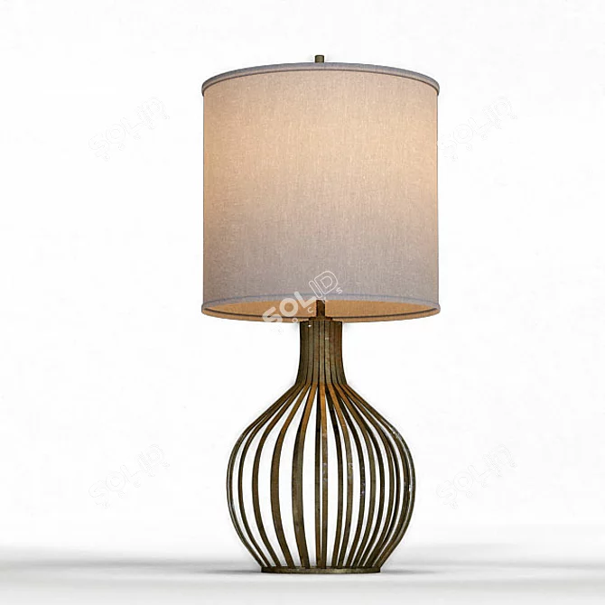 Modern Bast 31" Table Lamp | Contemporary Lighting 3D model image 1