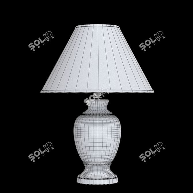 Merle 15" Table Lamp - Classic Elegance for Any Space 3D model image 3