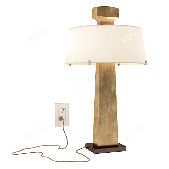 Elegant Patmos Table Lamp 3D model image 2