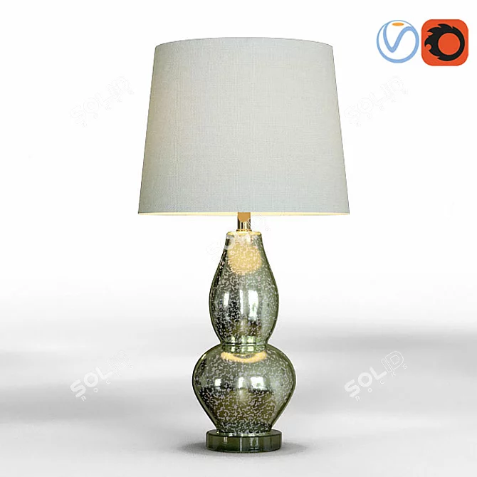 Title: Glamorous Robeson 30" Table Lamp 3D model image 1