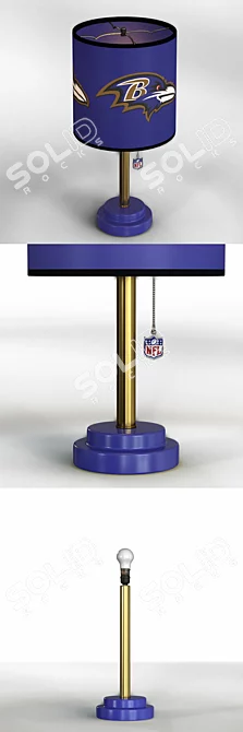 NFL 18-Inch Table Lamp 3D model image 2