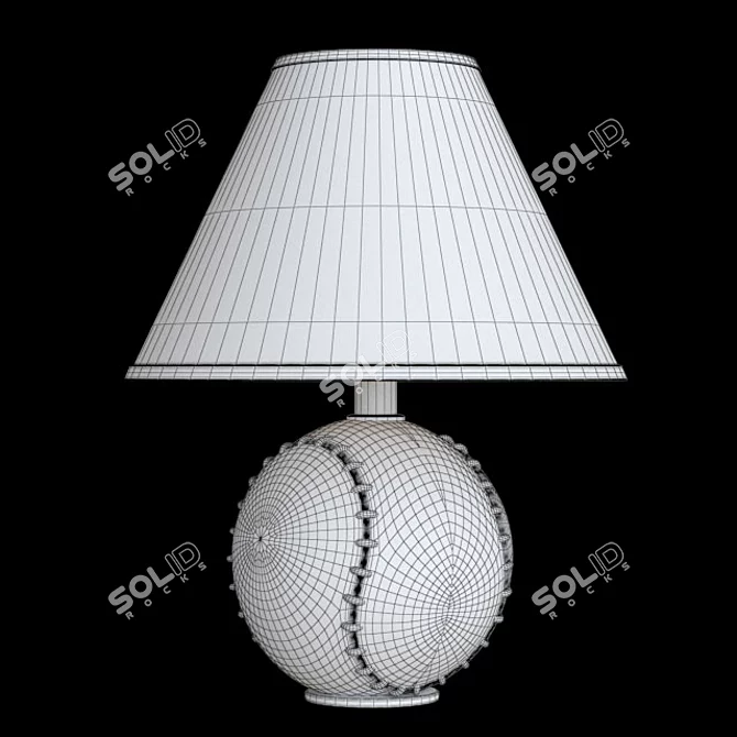 Playful Tessa Baseball Lamp 3D model image 3