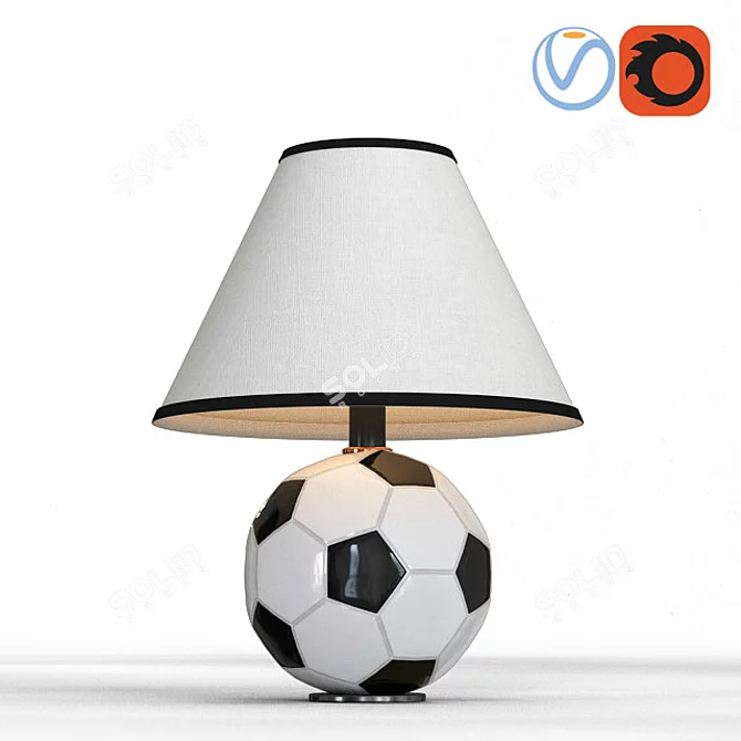 Futbol Fanatic Table Lamp 3D model image 1