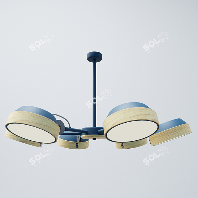 Swivel Lamp Chandelier 3D model image 2