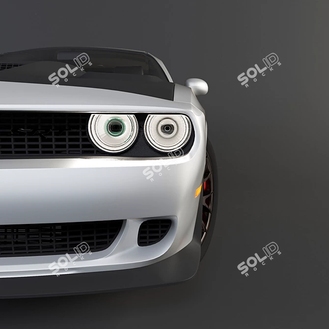 2015 Dodge Challenger SRT Hellcat: Color-Shifting Beast 3D model image 2