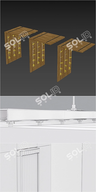 Versatile Rail Mounted Lighting System 3D model image 3