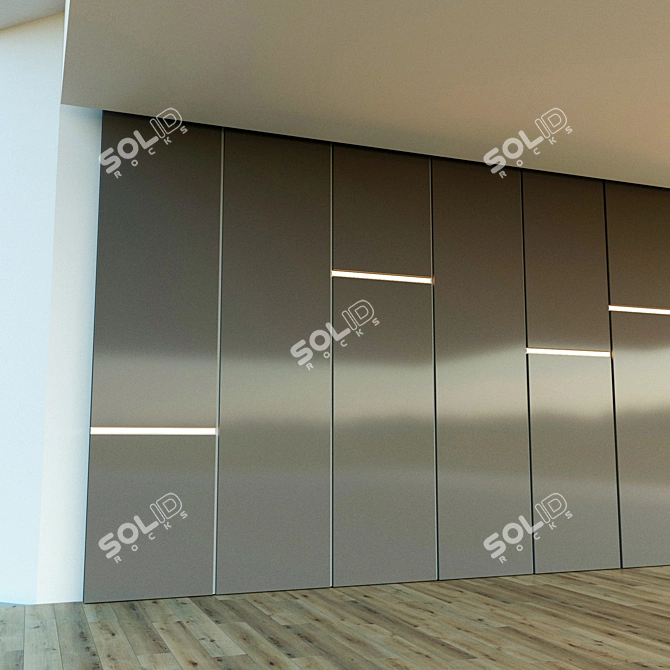 Illuminate your space with Decorative Wall 3D model image 3