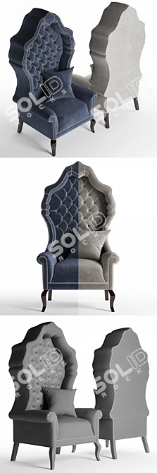 Cozy Single Sofa 3D model image 3