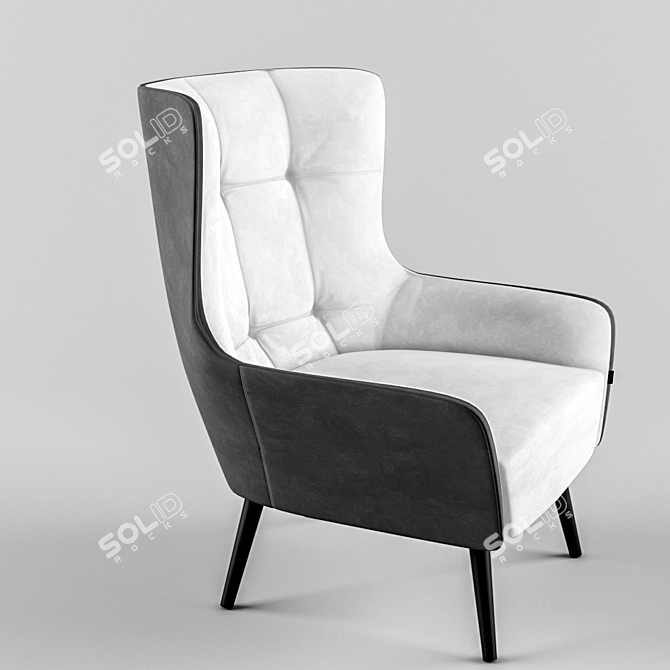 Elegant Comfort: Furninova Jolyn 3D model image 1