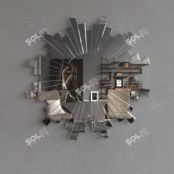 Illuminated Mirror 3D model image 1