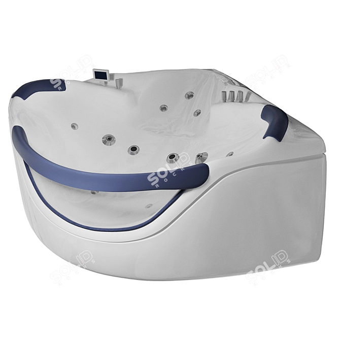 Luxury Corner Bathtub - Gemy G9025-II B 3D model image 1