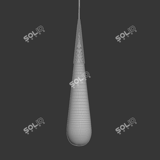 Handmade Art Deco Pendant Light 3D model image 3