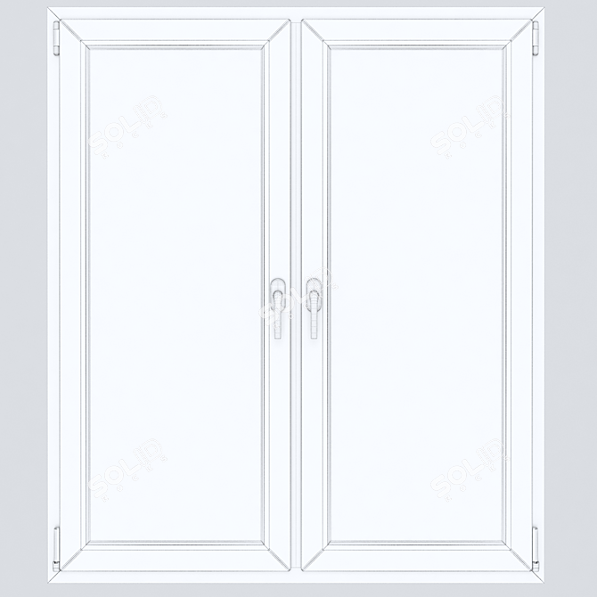 Detailed Plastic Windows 3D model image 2