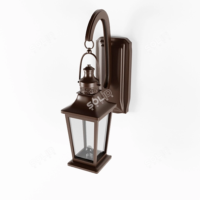 Sleek 3D Lamp 3D model image 2