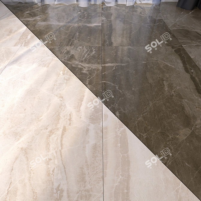 Luxury Marble Floor Set 17 3D model image 1