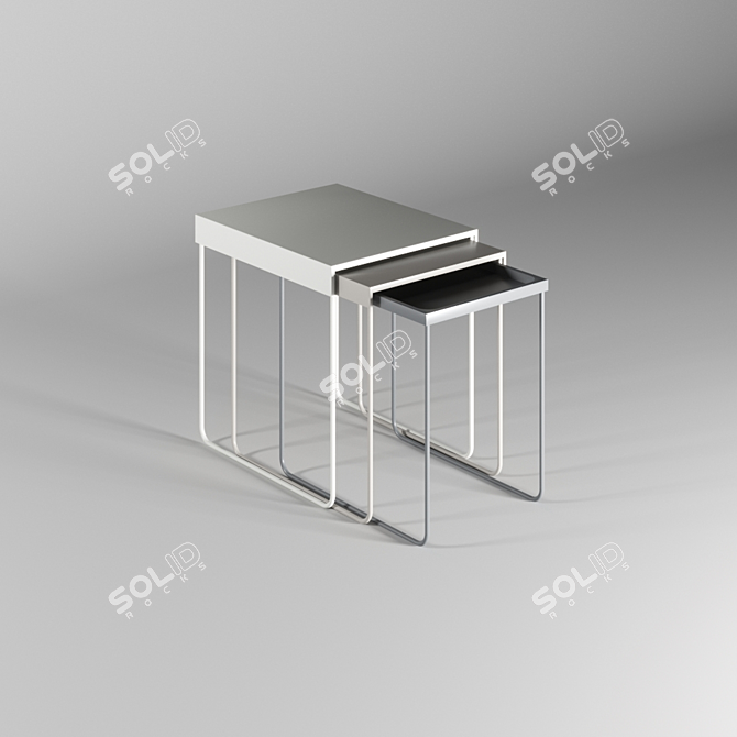 Stylish and versatile coffee table 3D model image 2