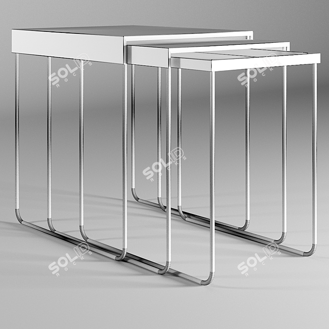 Stylish and versatile coffee table 3D model image 3