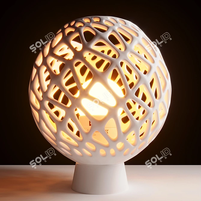 Modern Mesh Lamp 3D model image 1