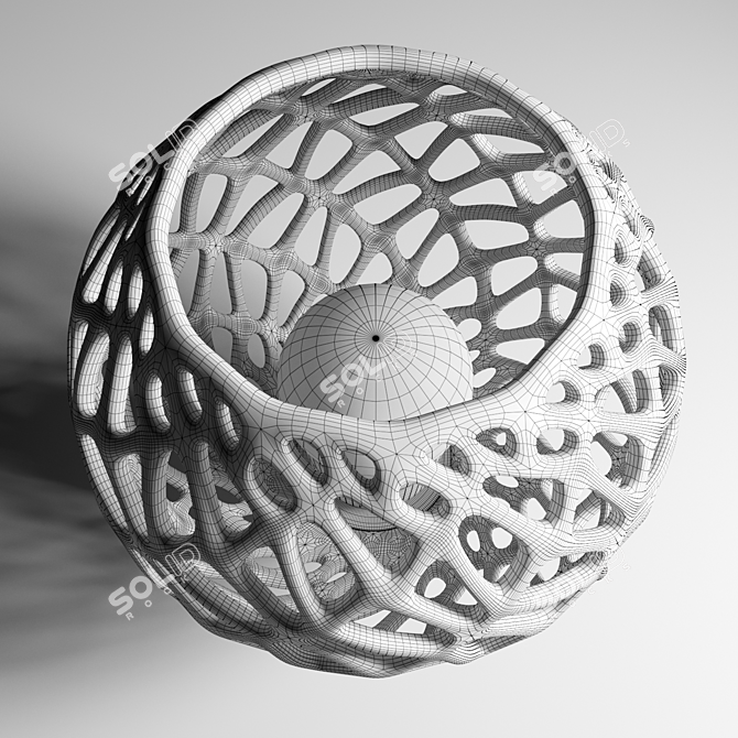Modern Mesh Lamp 3D model image 3