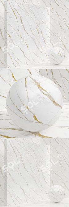 Seamless Coating Marble Plaster Set 3D model image 2