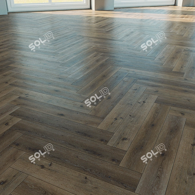  Natural Wood Parquet Flooring 3D model image 3