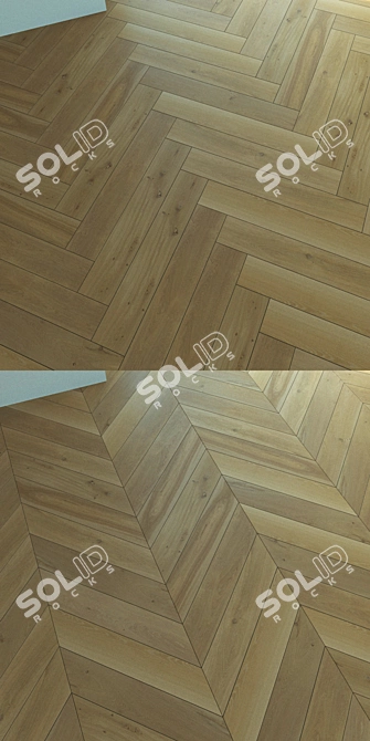 Title: Natural Wood Parquet. Versatile Design. 3D model image 3