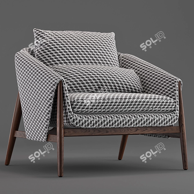 Sleek Comfort: Enne-Gross Chair 3D model image 1