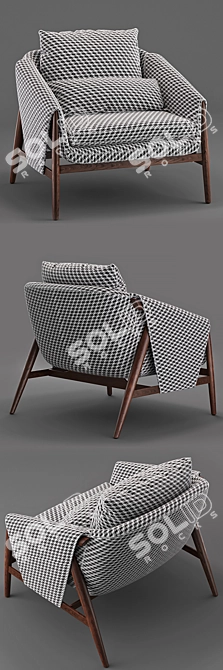 Sleek Comfort: Enne-Gross Chair 3D model image 2