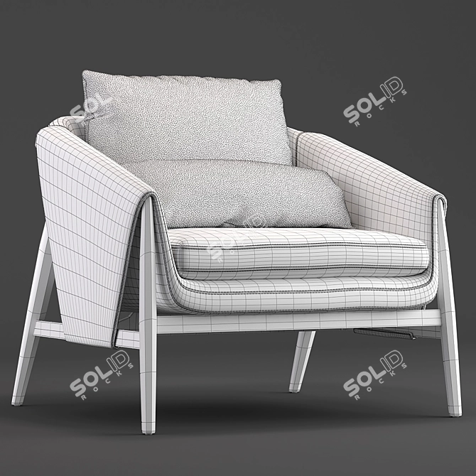 Sleek Comfort: Enne-Gross Chair 3D model image 3