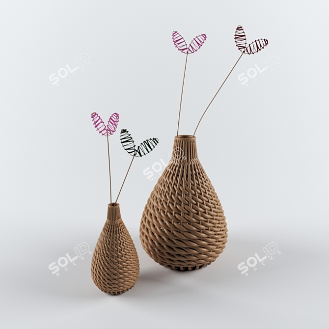 Elegant Decor Vase 3D model image 1