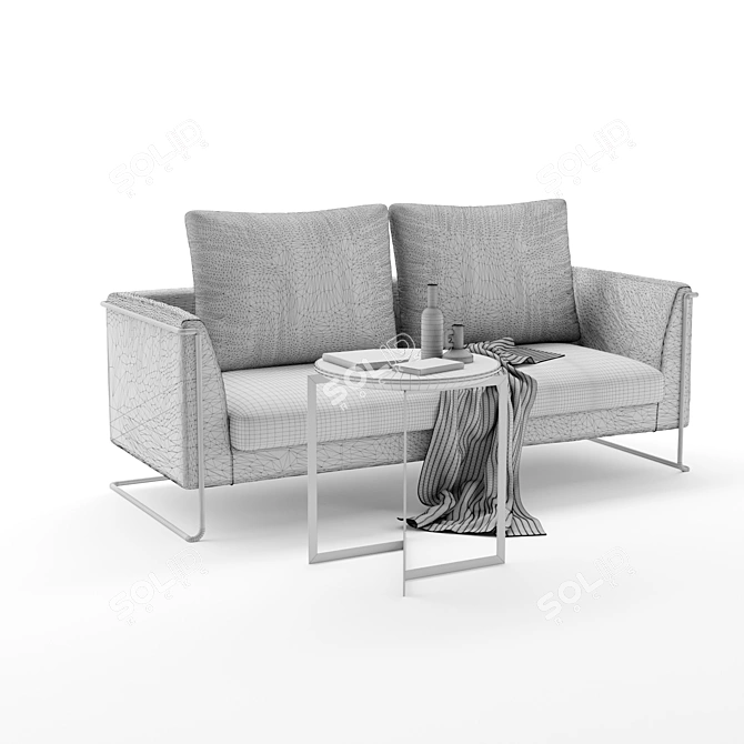 Flamingo Collection: Elegant and Versatile Sofa 3D model image 3