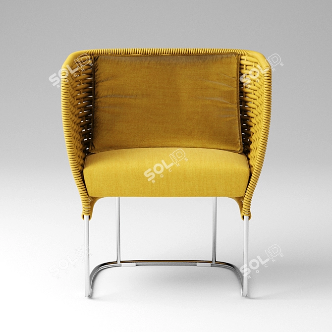 Elegant Ami Chair by Paola Lenti 3D model image 2