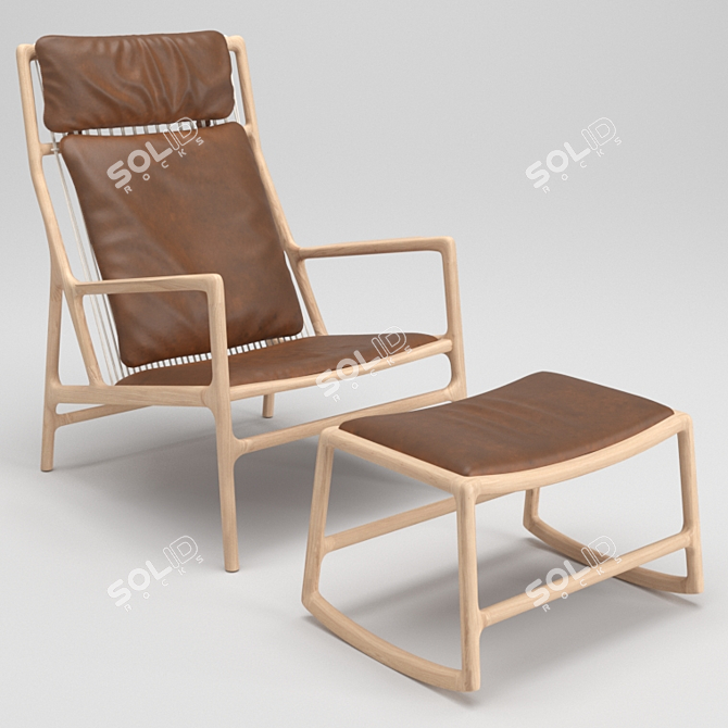 Comfort Reigns: Gazzda Dedo Lounge Duo 3D model image 1