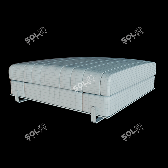 Capitol Grand Art Deco Ottoman 3D model image 2