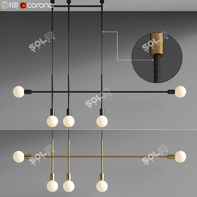 Industrial Charm: Bigkick Pendant in Volkerhaug 3D model image 1