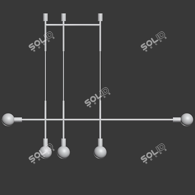 Industrial Charm: Bigkick Pendant in Volkerhaug 3D model image 2