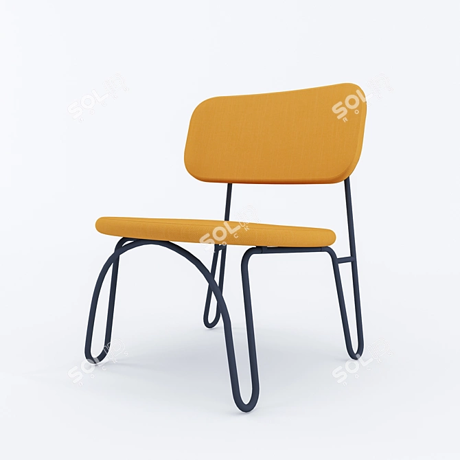 Modern R-Chair: Sleek Design, Max Compatibility. 3D model image 2