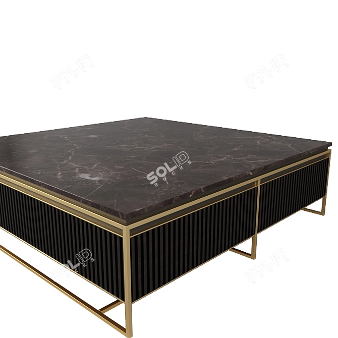 Modern Designer Banner Coffee Table 3D model image 2