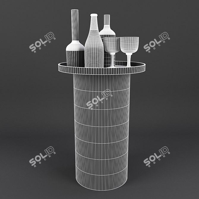 Gianfranco Ferre Moss Table 3D model image 2