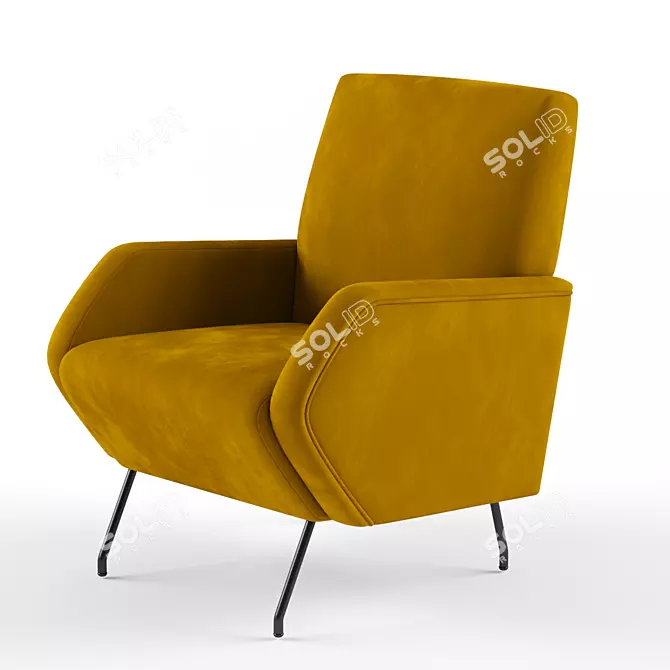 Elegant Tosconova Lena Armchair 3D model image 1