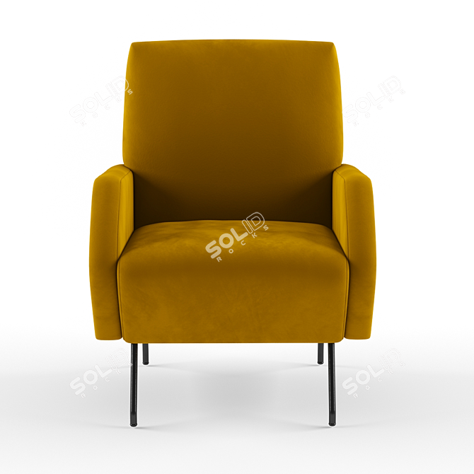 Elegant Tosconova Lena Armchair 3D model image 2
