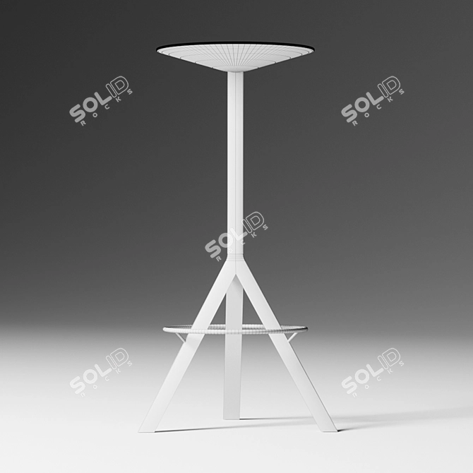 Elevate Your Kitchen with the Stylish Stool 3D model image 3