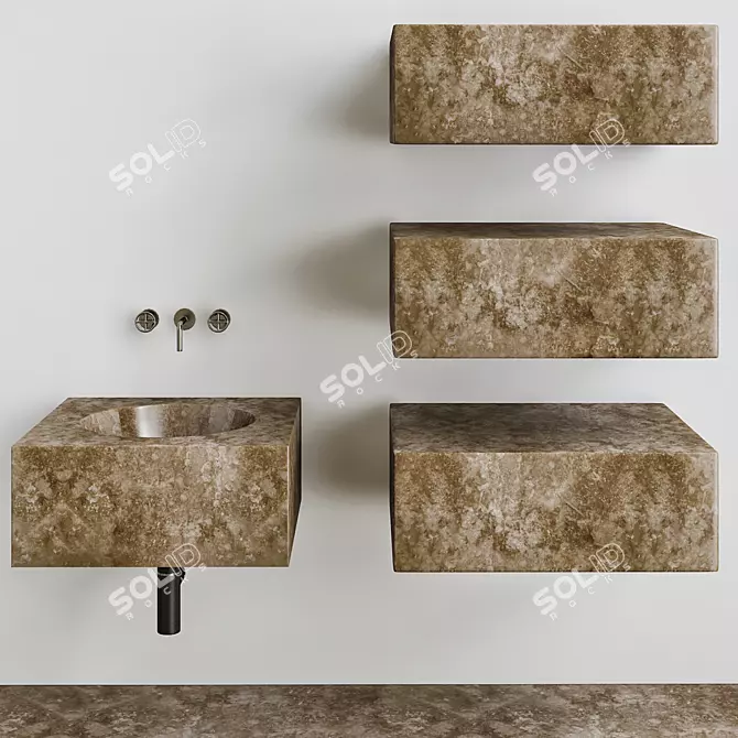 Fontane Bianche Modular Drawers 

Дизайн Elisa Ossino - "Ciane" Комод 3D model image 1