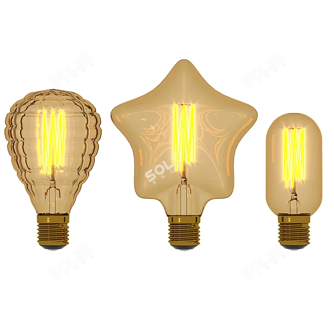 Vintage Edison Bulb - Lampatron 3D model image 1