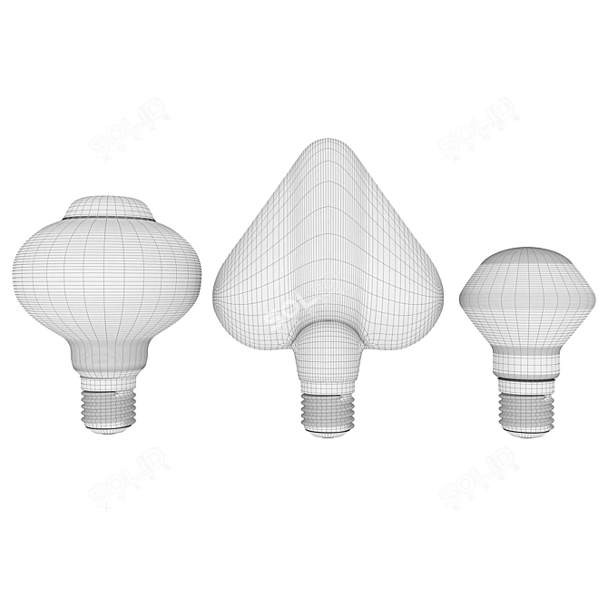 Vintage Edison Lampatron Bulbs 3D model image 2